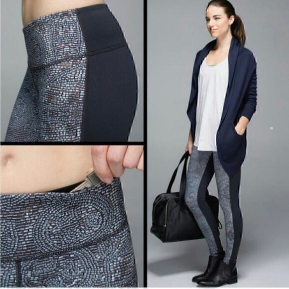 Lululemon Wunder Under Mosaic Print Legging Size 4 - Picture 2 of 12
